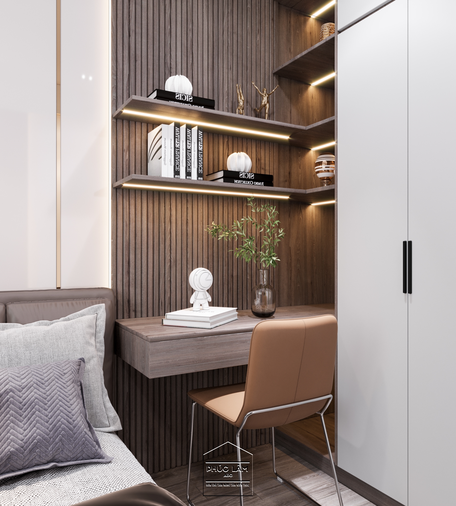 Nội thất phòng ngủ chung cư 3 ngủ terra An Hưng