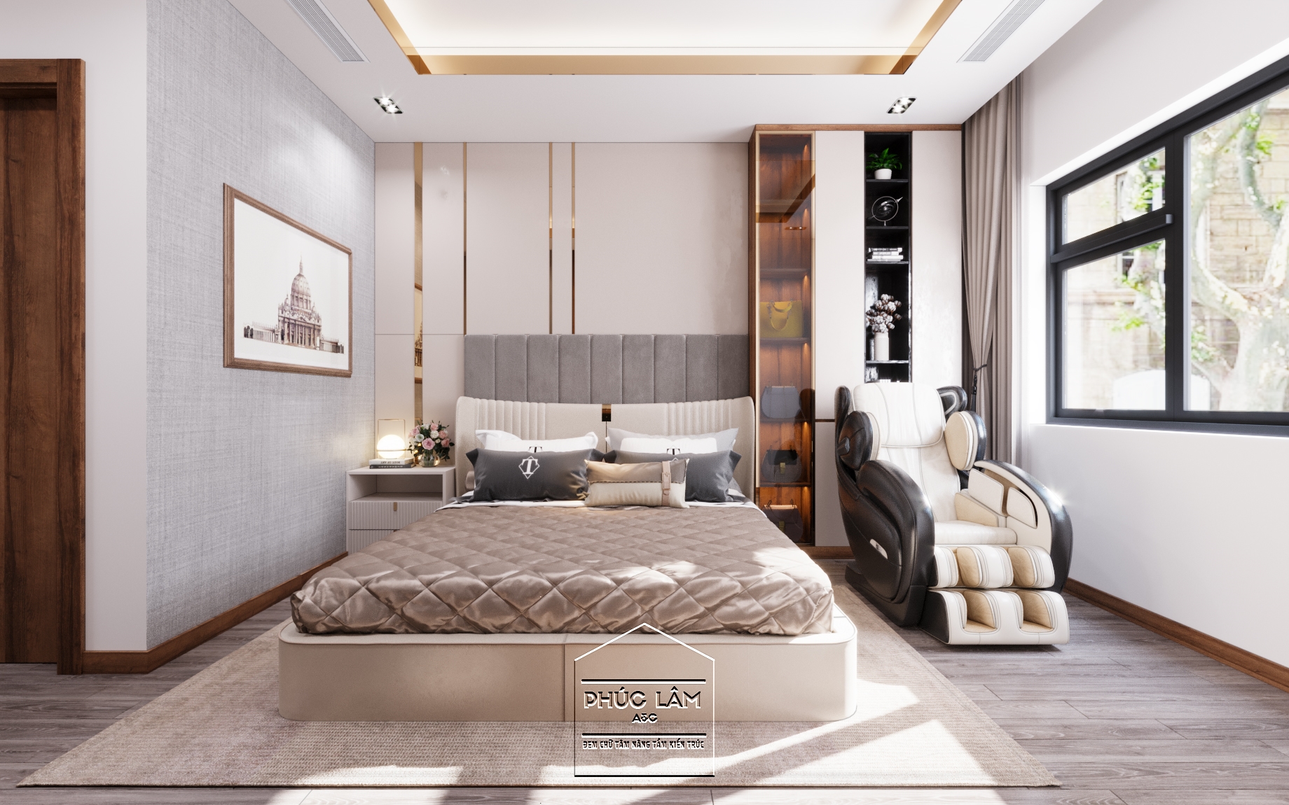 Nội thất phòng ngủ chung cư 3 ngủ terra An Hưng