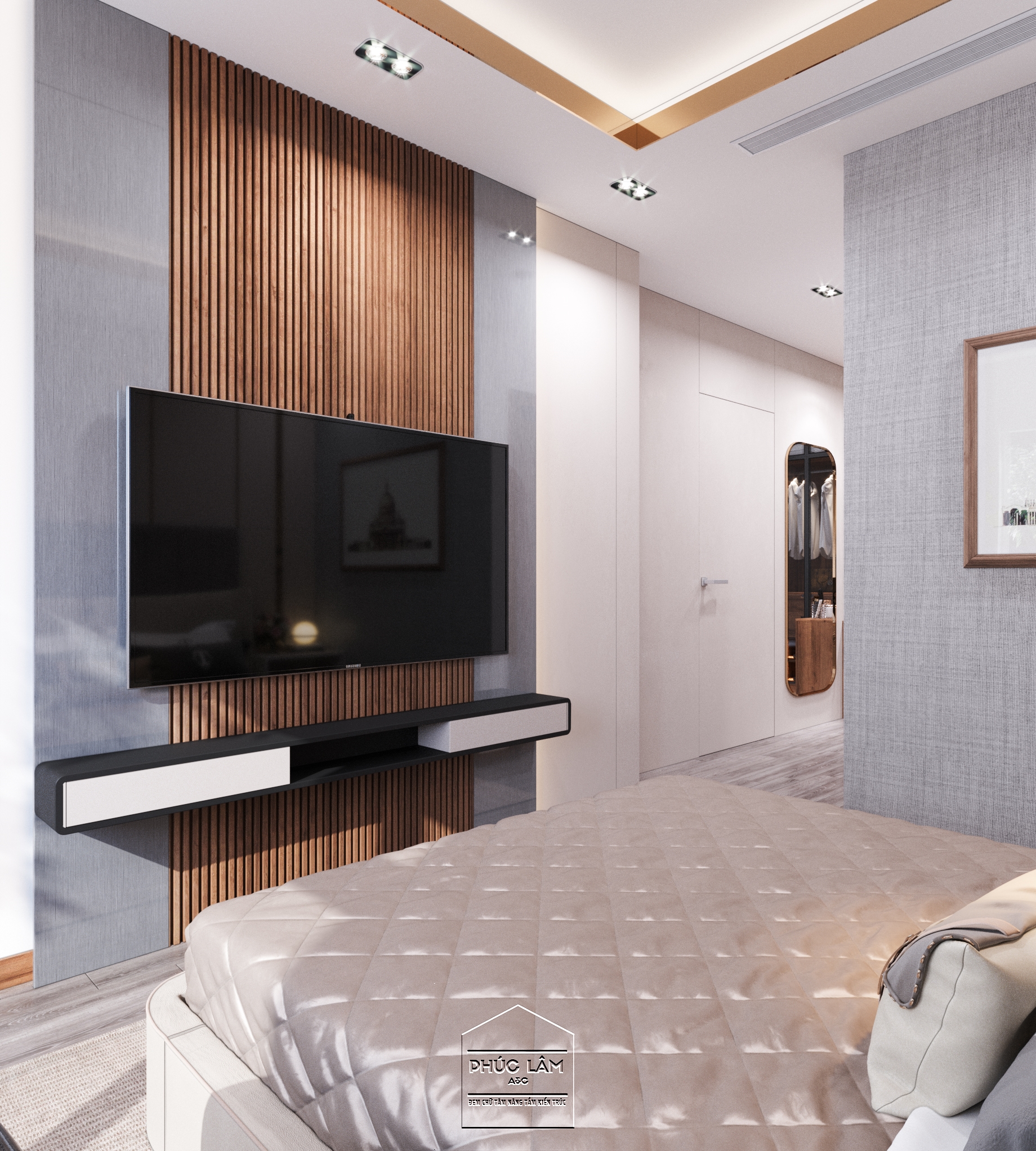 Nội thất phòng ngủ chung cư 3 ngủ terra An Hưng